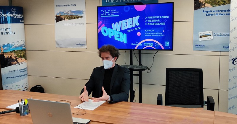 Andrea Dini Conferenza stampa open week dih